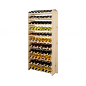 Drewniany regał na wino - RW31 /na 77 butelek/ Naturalny