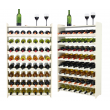 Regał na wino z półką RW-16 /56 butelek/ - Ecru
