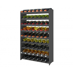 Regał na wino RW-16 /63 butelki/ - Szary