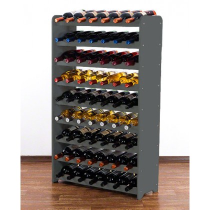 Regał na wino RW-16 /63 butelki/ - Szary