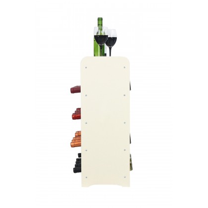 Regał na wino z półką RW-16 /24 butelki/ - Ecru