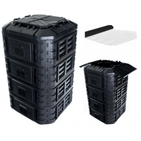 Kompostownik modularny PKMT z drzwiczkami / 1120l / siatka na krety