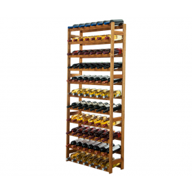 Drewniany regał na wino RW-1 /77 butelek/ Olcha