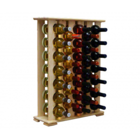 Regał na Wino RW-12/ 33 Butelki - Naturalne Drewno
